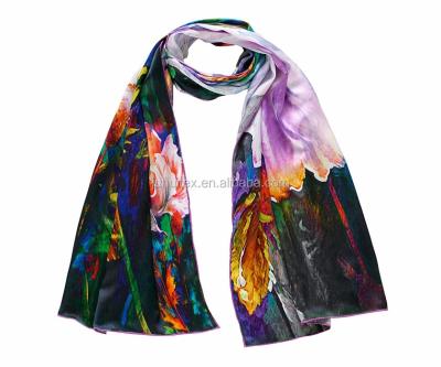 China Costume Satin Silk Square Scarf Accept Customizing Colors And Sizes for sale