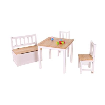 China Nashow LMMS-017 Modern Solid Wood Kids High Quality Natural White Wooden Set for sale