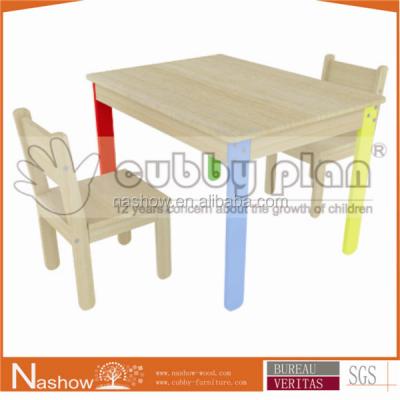 China Cubby Plan Variety Large Kindergarten Solid Wood Preschool Child Wooden Furniture for sale