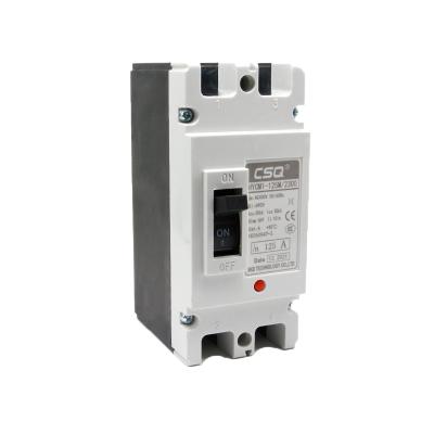 China CSQ AC 2P mccb HYCM1-250 Single Phase Circuit Breaker Mini Size 125A Overload Protection Molded Case Circuit Breaker 50ka for sale