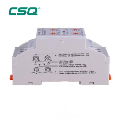 China AC 220V CE Sealed Time Over Under Voltage Phase Failure Phase Sequence Protect Relay For Motor Manufacturer for sale