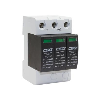 China 20ka 40ka Surge Protection CE Electronic PV System Surge 1000V Surge Arrester DC SPD Type DC SPD HYC1 for sale