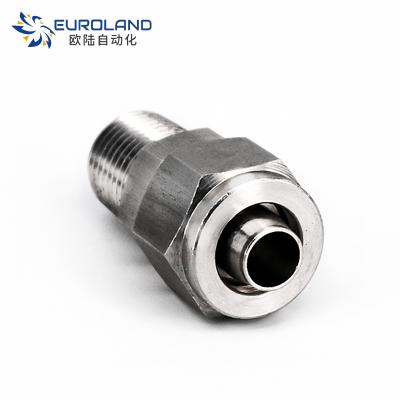 China 304 / 316 Stainless Steel Seel Male Female Thread Tube Connectors Adapter , NPT Hex Pipe Quick Common for sale