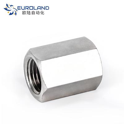 China 304/316 Stainless Steel Double Female Threaded Connector , Connector Hex Joint for sale