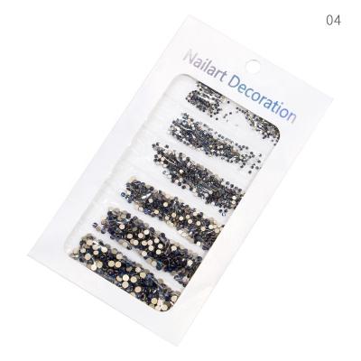 China 3D Nail Shape Shiny High Quality Rhinestones Nail Decorations Mixed Pack for sale