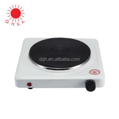 China 2021 G.H.E.A Factory Outdoor Hot Sale GH-115 1500w 230v SINGLE Burner Electric Cooking Stove White Solid HOT PLATE for sale