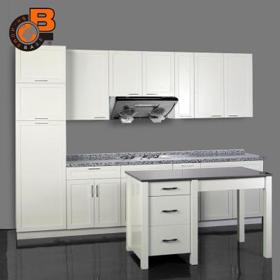 China Environmental Friendly Matt White Finished Kitchen Cabinet for sale