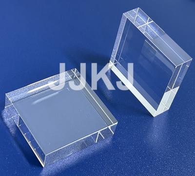 China Customized Optical Sapphire Light Guide Block Sapphire Glass Window High Transparency for sale