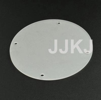 中国 Round / Square / Trapezoid / Customized Shape Sapphire Materials Optical Glass Plates With Hole 販売のため