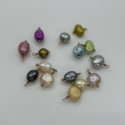 China Vintage Baroque Freshwater Circle Earrings Beach Wind Pearl Elegant Earrings for sale