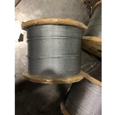 China Construction Galvanized Rope Stranded Steel Wire 1X7 Mm Use For Cable for sale