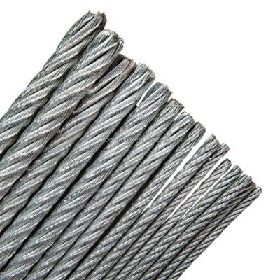 China 7*7 6*7+FC Construction Steel Wire Rope For Drawing And Lifting for sale