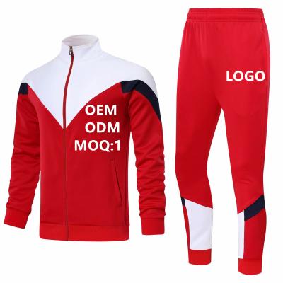 China Breathable men sweatsuit sports wear outdoor gym suit jogger canterer travel spring and autumn sports two-piece suit for sale