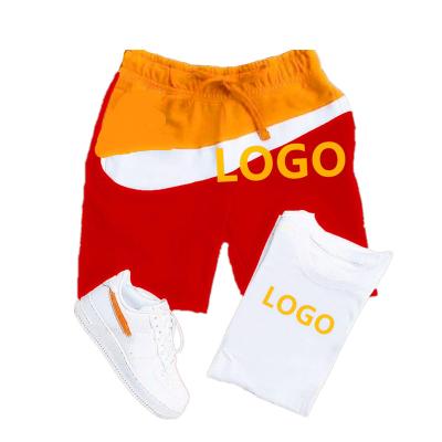 China European new list waterproof and American thin fashionable young men wear loose casual sports outside men's two-piece Cloathing shorts for sale