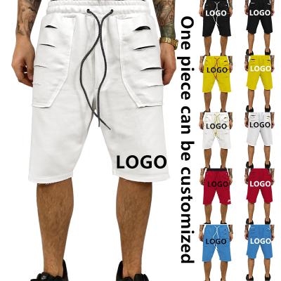 China New Spandex/Cotton List Hin Section Solid Color Drawstring Street Fashion Five Men Shorts for sale