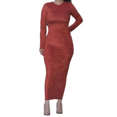 China Muslim Abaya Bandage Dress Women Dubai Modest Dress Muslimah Styling Wholesale Muslim Women Soft Long Under Body Abaya Dress for sale