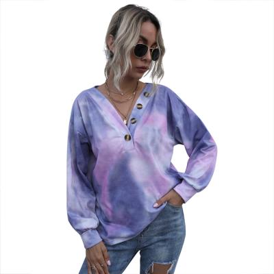 China Hoody Tie Dye Fashion Manufacturer Anti-pilling Fashionable Tops Sweatshirt Best-selling Women's Sweatshirt for sale