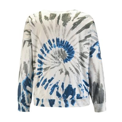 China Customizable Women Tye Dye Hoodies Product Sweater Process Customer Favorite Breathable Privately for sale