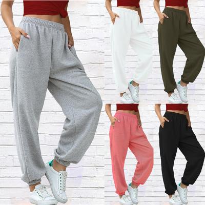 China Wholesale women's anti-pilling loose thickened sports jogger panties fashion autumn fleece casual jogger sweatpants for sale