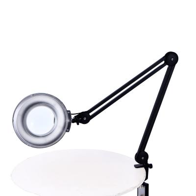 China China Hot Sale Plastic Daylight Magnifier Lamp Clip On Desk Lighted Magnifier for sale