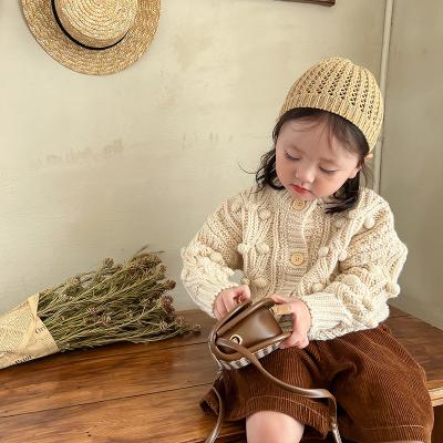 China Baby Toddler Kids Clothes Anti-Shrink Kids Fashion Style Outfit Gir Corduroy Embroidery Flora Sweater Set Baby Sets for sale