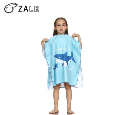 China High Quality Bath Towel Suede Microfiber Poncho Hooded Beach Sleepwear Bathrobe Zale Surf Animal Kids Baby Cap Children 2018 QUICK DRY for sale