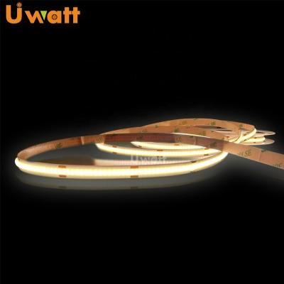 China Residential Magic COB 12V 24vdc LED Flex Strip 8/10mm Wide With 10W Power For Decoration Soft Lighting for sale