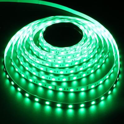 China Theme Park DC24V 30LED/m 60LED/m IP20 Tuya Purple 5050 RGB Red Cyan Yellow Green Blue LED Strip Light for sale