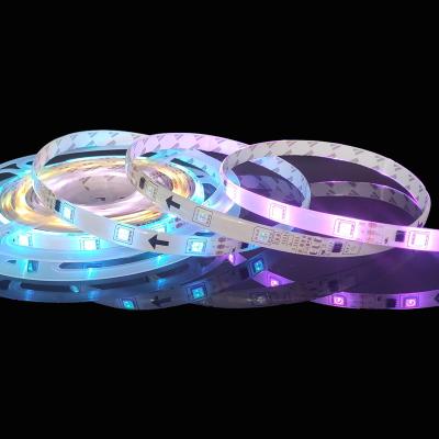 China Decorative Dream Color LED Strip Lights APP Controlled Multicolor 5m/16.4ft RGB LED Waterproof Hunting Strips for sale