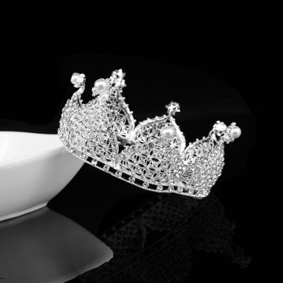 China YG0054 Fashionable Handmade Tiara Rhinestone Crown headwear princess wedding jewelry sets full rhinestone pageant crown tiara for girls for sale