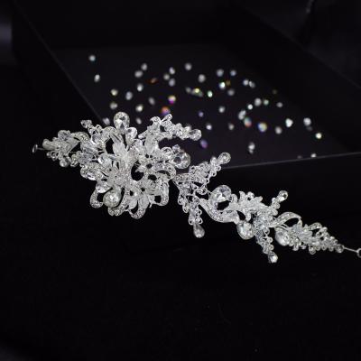 China SG0833 Handmade Exquisite Headband Bridal Wedding Tiara Headpiece Crystal Pageant Wedding Bridal Europe Handmade Hair Accessories For Women for sale