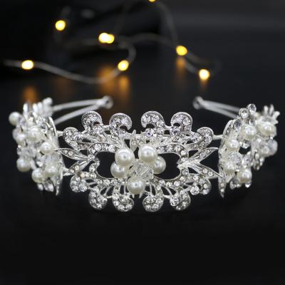 China Wholesale SG0815 2019 Bridal Headbands SG0815 2019 Wholesale Silver Handmade Pearl Headband Accessories Women Jewelry for sale