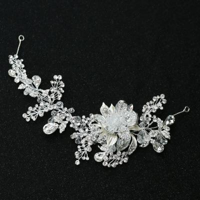 China Wedding Accessorize Accessories Wholesale Silver Rhinestone Crystal Bridal Hair Headpiece SG0443 for sale