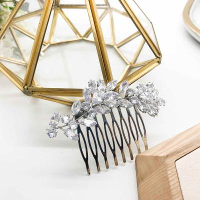 China Aolly+Zircon GS0094 Luxury Fashion Zircon Bridal Hair Comb, Wedding Hair Comb, Bridal Hair Comb For Hair for sale