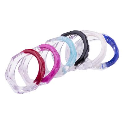 China Environmental protection exaggeration material transparent resin acrylic bracelets and bracelets for sale