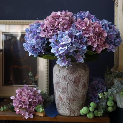 China Fashional Artificial Flowers Snowflake Single Hydrangea Spring Color Silk Hydrangea Used for Home Decoration and Wedding Decoration for sale