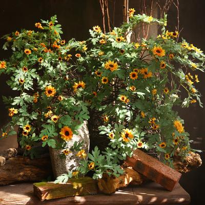 China High Simulation Natural Touch Artificial Sunflower Vine For Home Hotel Wall Decoration Of Artificial Plants for sale