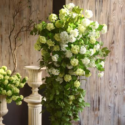 China Fashional Artificial Flowers Natural Real Touch Hydrangea Table Decoration Wooden Home Wedding Decor Hydrangea Artificial Flowers for sale