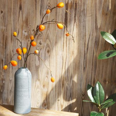 China Sale 100cm Modern Artificial Exquisite Loquat With Praise Rate Used For Office Home Interior Decoration for sale