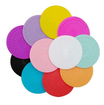 China For commercial & Home Use Silicone Egg Shape Makeup Brush Cleaning Pad Makeup Brush Cleaner Brushes Pad for sale