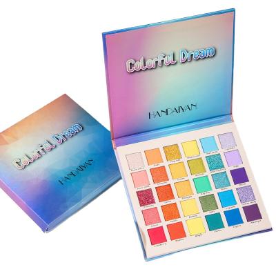 China HZM Waterproof Custom High Pigmented Eyeshadow Palette Good Quality Luxury Eyeshadow Palette for sale