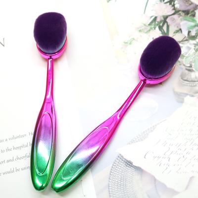 China NEW bb brush HZM toothbrush cream smudge brush HZM oval makeup brush hexagon brush high quality simple custom base brush for sale