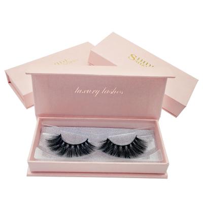 China Natural Soft Eyelash Packaging Box Strip Lashes Own Brand Mink Sale Soft Black Western Cotton OEM Customized Fur Mink Lashes Custom Logo for sale