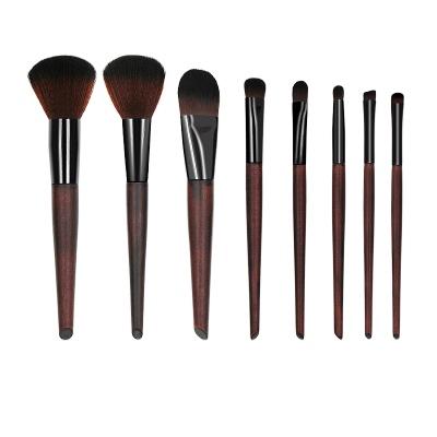 China Makes Apply HZM 8PCS Makeup Brown Makeup Brushes Brush Professional Makeup Brush Pen Sets Beauty Tools for sale