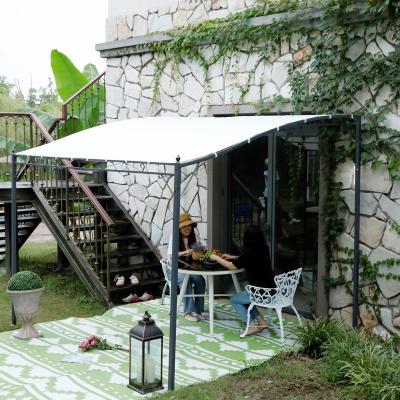 China Outdoor Patio House 3x4.5m Garden Line Antique Metal Sun Shade Canopy Gazebos for sale