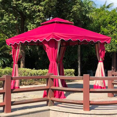 China Cheap Patio 3x3 Metal Garden Pergola Tent Waterproof Outdoor House 4x4 Manufacturers Gazebos for sale