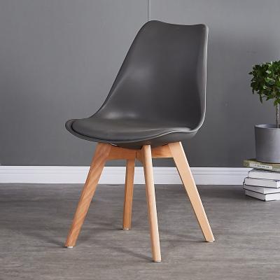 China Wholesale White Black Restaurant Cooling Nordic Wood Hotel Upholstered Leather Modern Room Dining Chair For Sale for sale