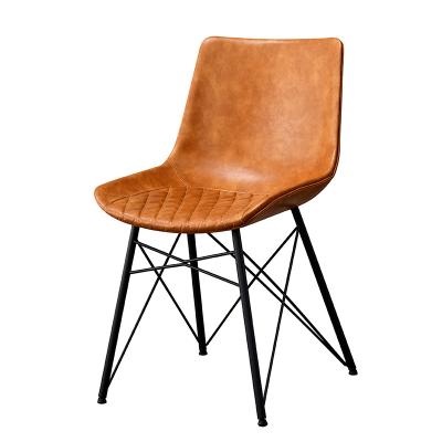 China Modern Nordic Leather Luxury Kitchen Metal Nail Swivel Modern Outdoor High Stool Bar Chair for sale