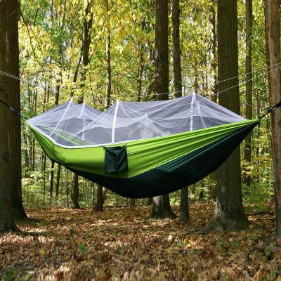 China Portable Garden Mesh Swing Lightweight Nylon Outdoor Hanging Hike Folding Nylon Camping Swings With Mosquito Net for sale