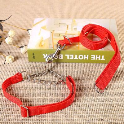 China Pet Products Environmental Protection Fabrics Lead Innovative Sliding Nylon Dog Collar And Belt Set Fast Version Wholesale for sale